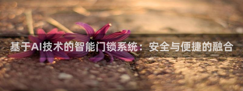sbo利记体育官网：基于AI技术的智能门锁系统：安全与便捷的