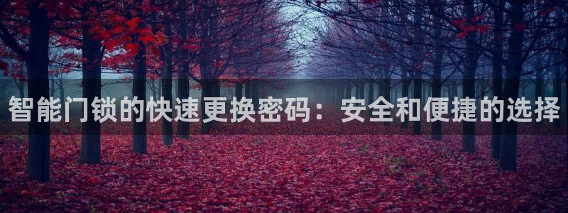香港利记集团官网地址：智能门锁的快速更换密码：安全和便捷的选