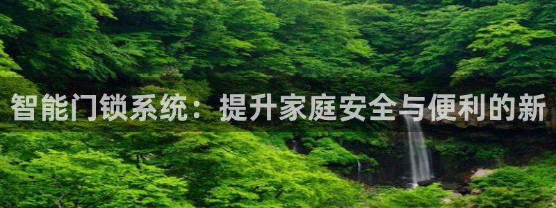 利记体育官网：智能门锁系统：提升家庭安全与便利的新