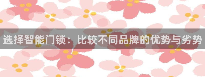 利记的官网：选择智能门锁：比较不同品牌的优势与劣势