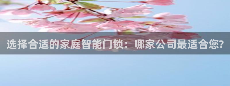 利记彩票导航网址官网hd71：选择合适的家庭智能门锁：哪家公