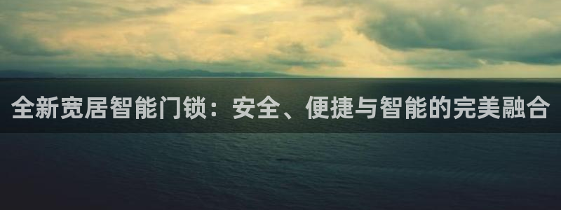 利记手机官网电子mg官方网站：全新宽居智能门锁：安全、便捷与