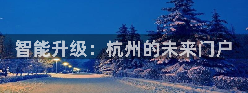 利记彩票官网wx678 com：智能升级：杭州的未来门户