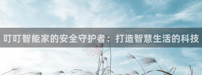 利记的官网：叮叮智能家的安全守护者：打造智慧生活的科技