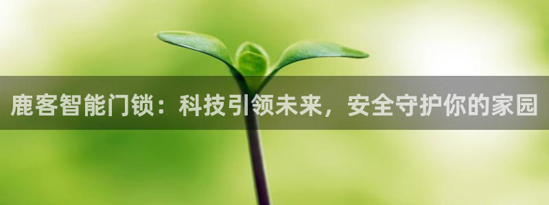 利记官网官方网站：鹿客智能门锁：科技引领未来，安全守护你的家
