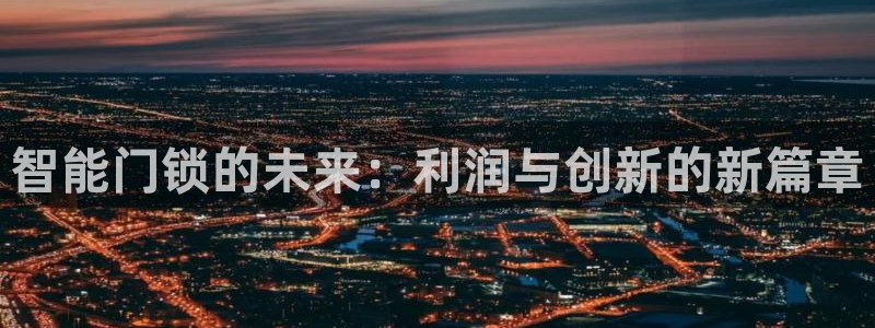 利记app官网入口：智能门锁的未来：利润与创新的新篇章