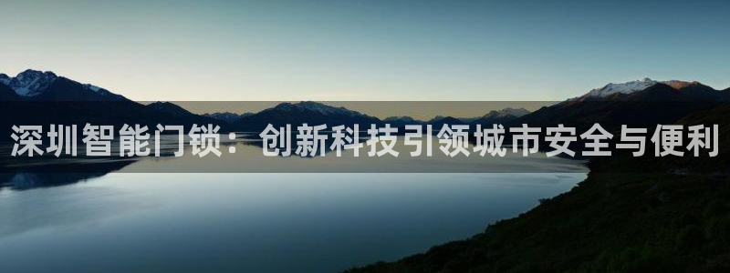 利记官网入口：深圳智能门锁：创新科技引领城市安全与便利