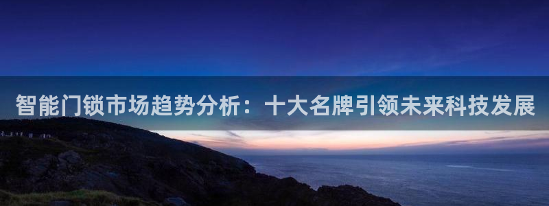 利记买球官网：智能门锁市场趋势分析：十大名牌引领未来科技发展