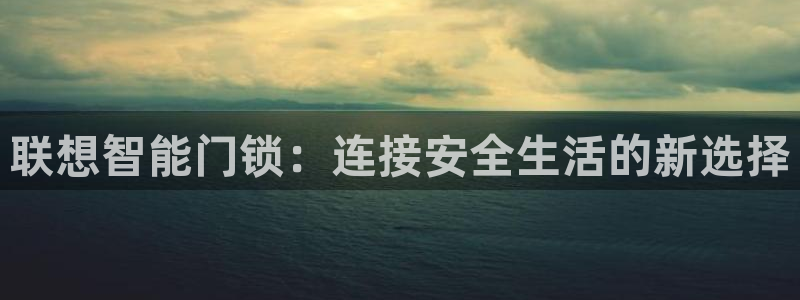利记sbobet官网电脑版：联想智能门锁：连接安全生活的新选