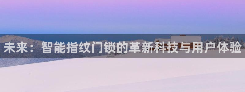 利记官网入口最新版：未来：智能指纹门锁的革新科技与用户体验