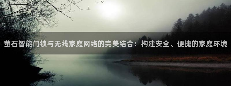 利记官网a：萤石智能门锁与无线家庭网络的完美结合：构建安全、