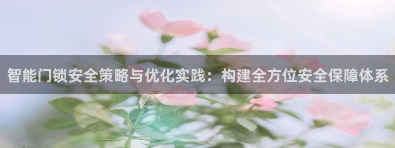 利记sbobet官网：智能门锁安全策略与优化实践：构建全方位