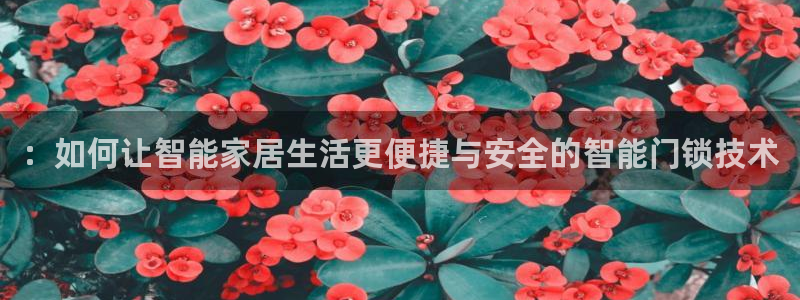 利记买球官网：：如何让智能家居生活更便捷与安全的智能门锁技术